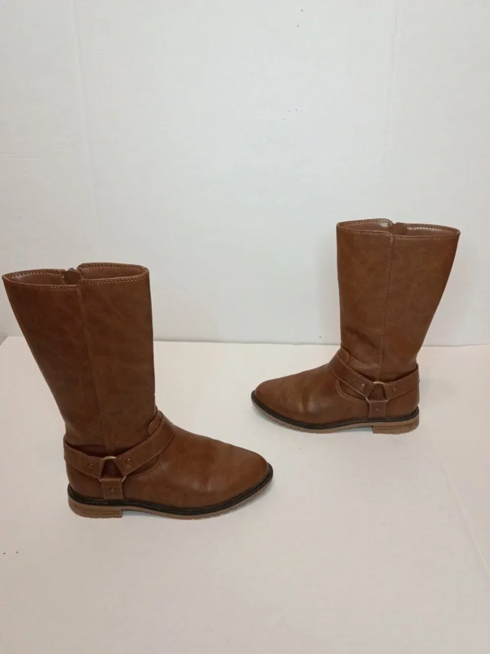 Cat & Jack Krista Brown Riding Boots Girls Size 2